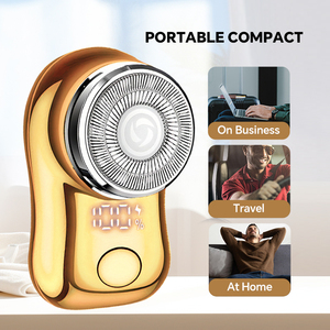 Portable One-Blade Men's USB Power Hair Trimmer for Household Hotel-Rotary <b>Shaver</b> Triple Blade <b>Shaver</b> - Product Image 4