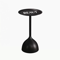 Table basse à côté du canapé, table d'angle mobile miniature, petite table basse ronde, table d'appoint ronde, petite table de balcon