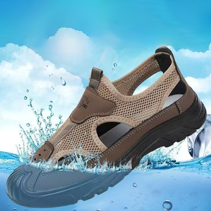 Sandales d'été respirantes pour hommes chaussures polyvalentes semelles souples chaussures <span class=keywords><strong>Shox</strong></span> d'extérieur chaussures de sport en maille perforée à la mode - Product Image 5