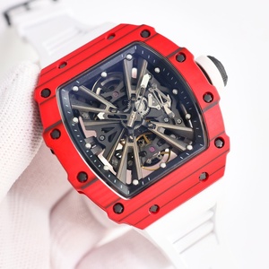 High End <b>Skeleton</b> <b>Watch</b> Men Carbon Fiber Case <b>Automatic</b> Movement Sapphire Crystal Tonneau Luxury <b>Watch</b> Wholesale - Product Image 3