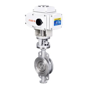 Vanne papillon électrique à opercule, modèle FLD971H-16P, tout en acier inoxydable, joint rigide, haute température, pour la lutte contre les incendies et l'industrie - Product Image 1