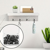 Crochets à œil en fer noir pour lumières de Noël, décoration extérieure, suspension de plantes, paniers à clés - En stock