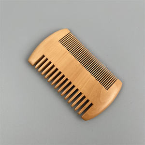 Usine Vente Naturel Bambou Cheval Poils Barbe Brosse Poirier Bois Peigne En Acier Inoxydable Ciseaux 3PCS Ensemble Barbe Toilettage Kit - Product Image 5
