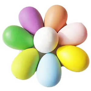 Regali creativi all'ingrosso per bambini uova di plastica colorate uova di pasqua uova aperte decorazioni natalizie
