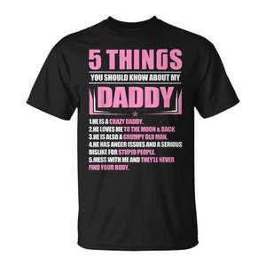5 cosas que deberías saber sobre la camiseta My Daddy para niños y adolescentes - Product Image 1