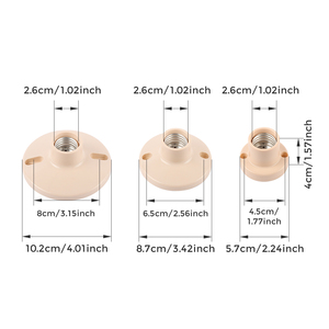 מחזיק מנורה Aota E26 E27 בסיס ברגים בקליט 250V עם אחריות לשנה בטיחות ונוחות - Product Image 2