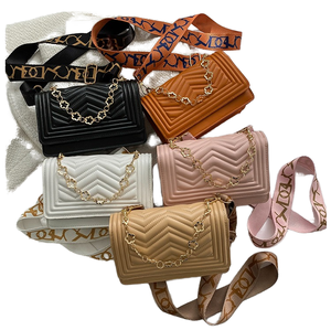 Nouveau Sac à Bandoulière Femme 2025 en Cuir Végétalien PU, Durable, Portable, Imperméable avec Fermeture Éclair, Doublure Polyester, Motif Uni - Product Image 1