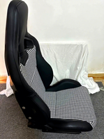 Modifizierte Autositze Pepita Confetti Houndstooth Rennsitze mit Hahnentrittmuster Ultimativer Track-Road Crossover-Sitz