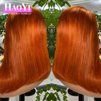 Perruque Bob Courte Sans Colle en Cheveux Humains Naturels Vietnamiens, Grade 15A Super Double Drawn, Fermeture en Dentelle 4x4, Lisse Baguette, Sans Colle