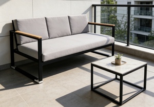 Boho Chic Waterproof Comfortable Modern Chevron Pattern Outdoor Sofa <strong>Loveseat</strong> <strong>for</strong> <strong>Garden</strong> Balcony Lawn Terrace Dining - Product Image 4
