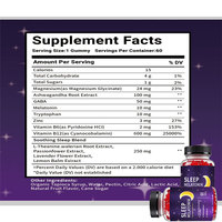 Complément alimentaire végétalien sans sucre à la mélatonine pour le sommeil et la récupération, conditionné en OEM – Gummies Sleep Well