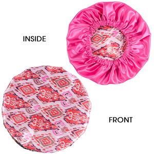 QINGYAN Bonnets imprimés africains tendance, hydratants, ajustables et volumineux pour le sommeil, confortables, avec logo personnalisé - Product Image 3