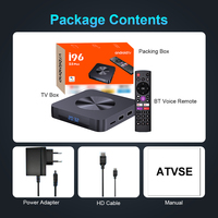 Topleo Vente en Gros Boîtier TV 8K Smart Android 12 ATV H618 Certifié 4 Go RAM I96 Z8 Max Boîtier TV Smart Android