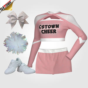 Uniformes de pom-pom girl à manches longues, <span class=keywords><strong>prix</strong></span> d'usine, uniforme de pom-pom girl, Costume de jeune fille - Product Image 3