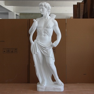Buste de figurine masculine en fibre de verre de style européen, statue de gentleman grec antique, décoratif pour entrée de château ou bar à vin - Product Image 5
