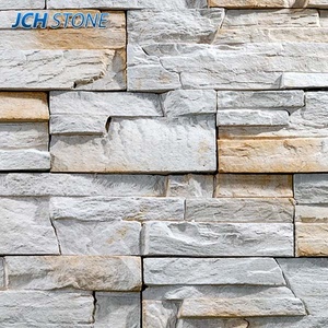 Precio barato Beige Piedra caliza artificial Revestimiento <span class=keywords><strong>de</strong></span> pared decorativo Cultura Piedra apilada - Product Image 4