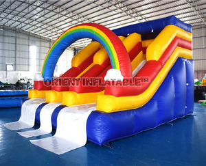 Orient inflatables cầu vồng Inflatable hồ bơi bên trượt nước với TRƯỢT KÉP - Product Image 5