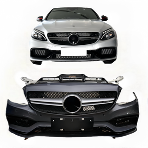 Kit de carrosserie de pare-chocs avant d'origine de haute qualité Classe C W205 <span class=keywords><strong>AMG</strong></span> avec calandre et phares pour Mercedes-Benz - Product Image 4