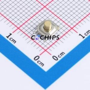 TS011-TBW1FH3.0 Tactile Switch SMD-4P,5.1x5.1mm Switch Single Pole Single Throw Round Button 2.5N Vertical Mount - Product Image 1