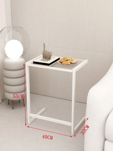 Canapé-lit moderne personnalisé, <span class=keywords><strong>table</strong></span> basse, <span class=keywords><strong>table</strong></span> d'appoint <span class=keywords><strong>en</strong></span> forme <span class=keywords><strong>de</strong></span> C avec plateau <span class=keywords><strong>en</strong></span> verre - Product Image 3