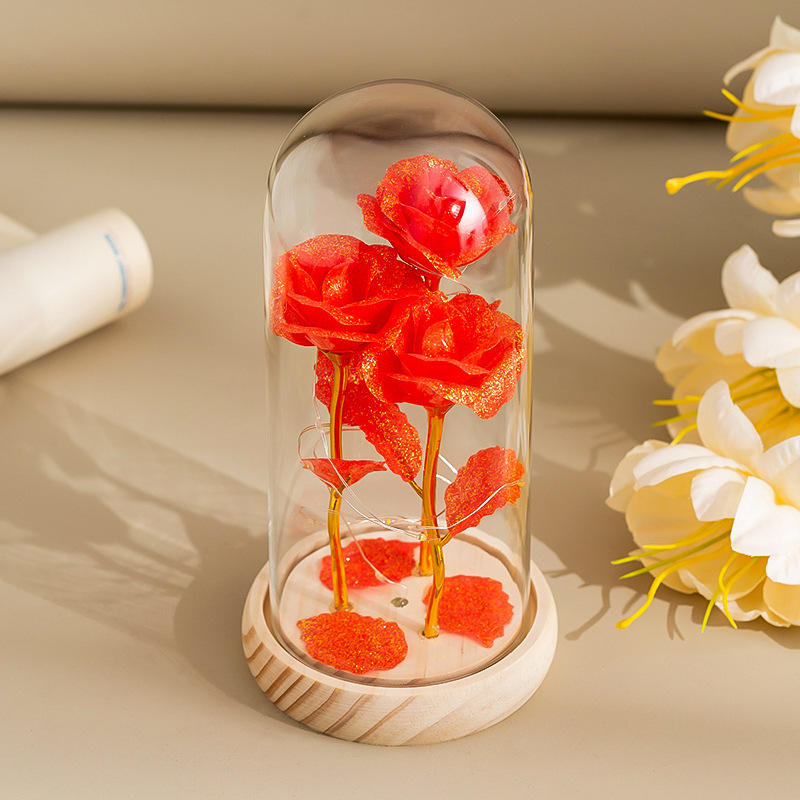 3 สีแดงทองแวววาว