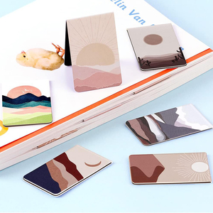 Folding Magnetic Bookmark Wholesale Full-color Printing Exquisite Patterns Student Stationery Bookmark