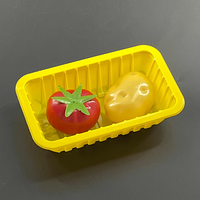 Barquette alimentaire en plastique recyclable personnalisée, emballage pour viande fraîche et fruits en supermarché