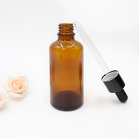 Flacons compte-gouttes en ambre foncé flacons de teinture en verre brun avec compte-gouttes pour huiles essentielles liquides flacons de voyage étanches