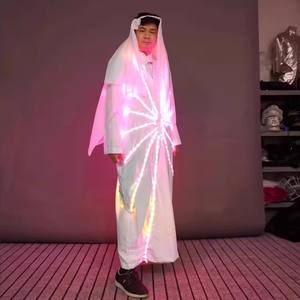 Vestido de Dubái con luz LED a todo color Accesorios de actuación árabe Disfraz KTV Dance Bar Halloween/Navidad <span class=keywords><strong>Ropa</strong></span> ligera adecuada - Product Image 4