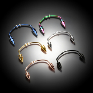 <span class=keywords><strong>Piercing</strong></span> de Labio Superior de Acero Inoxidable 316L de Alta Calidad con Micro Inserto, Joyería para <span class=keywords><strong>Frenillo</strong></span>, <span class=keywords><strong>Piercing</strong></span> de Cara Sonriente - Product Image 2