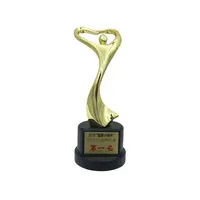3D commercio all'ingrosso di artigianato in metallo premio oro placcato figurine trofeo per la cerimonia di premiazione