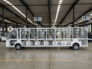 Autobús Eléctrico para Turismo y Larga Distancia, Transporte Urbano, 23 Pasajeros, Batería de 72V200AH, Autonomía de 100KM, Aire Acondicionado Personalizable - Product Image 2