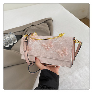 Wholesale 2025 New Style <b>Bags</b> <b>Sweet</b> Girl Fashion Lace butterfly Stylish One-shoulder Chain <b>Small</b> square <b>Bag</b> - Product Image 5