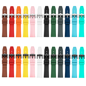 Bracelet de montre en caoutchouc fluoré FKM compatible avec Omega Speedmaster Moonwatch - Product Image 3