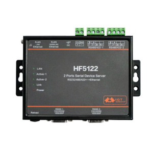 Serveur de périphériques série Ethernet à double port RS232/RS485/RS422, transmission de données transparente, HF-5122 m133 - Product Image 1