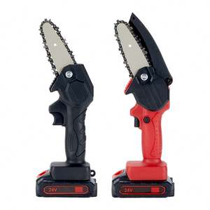 ชุดเลื่อยโซ่ไฟฟ้าขนาดเล็กแบบพกพา ใช้แบตเตอรี่ลิเธียม สำหรับตัดแต่งกิ่งไม้ในสวน - Product Image 4