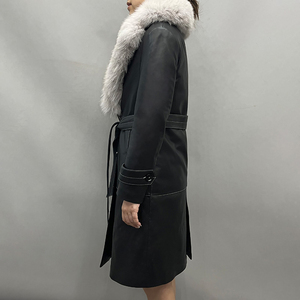 <span class=keywords><strong>Cappotto</strong></span> Lungo <span class=keywords><strong>in</strong></span> Vera Pelle di Lusso per Donna <span class=keywords><strong>con</strong></span> Collo <span class=keywords><strong>in</strong></span> Vera <span class=keywords><strong>Pelliccia</strong></span> di Volpe, Caldo <span class=keywords><strong>Cappotto</strong></span> Invernale Imbottito <span class=keywords><strong>in</strong></span> Piuma <span class=keywords><strong>con</strong></span> <span class=keywords><strong>Pelliccia</strong></span> Staccabile - Product Image 2