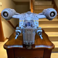 Bebricks 21023 jilet Crest yığını blok yıldız planı savaşları uçak uzay gemisi modeli kitleri Ucs Starship yapı modeli