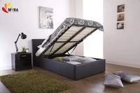 Cadre de lit Queen en flanelle moderne avec un design élégant pour les nouvelles arrivées de mobilier de chambre à coucher de 2026