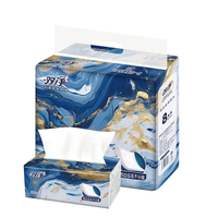 Boîtes de mouchoirs en papier jetables pour le nettoyage du visage, emballage en bois, vente en gros