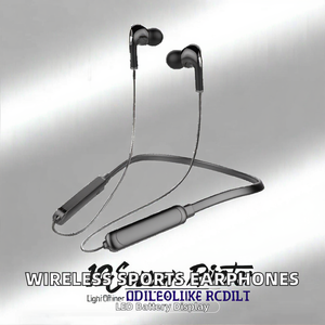 หูฟังไร้สายสำหรับเล่นกีฬายอดนิยม พร้อมไฟ LED แสดงสถานะแบตเตอรี่ ชิปเซ็ต JL BT 5.0 ดีไซน์แบบคล้องคอ ใช้งานได้ 5-10 ชั่วโมง แบตเตอรี่ใช้งานได้นาน - Product Image 2