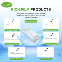 Ai Box Installation pour iPhone 13 14 15 16 Pro Max Nano Anti-Fingerprint Verre trempé économiseur d'écran 2.5D & 3D Radian Waterproof