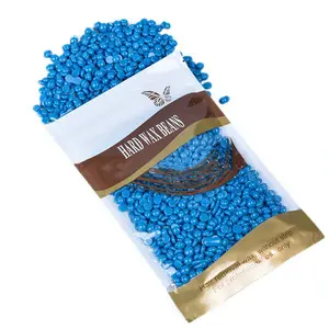 개인 라벨 도매 저렴한 가격 블루 브라질 제모 왁스 구슬 머리 제거를위한 단단한 콩