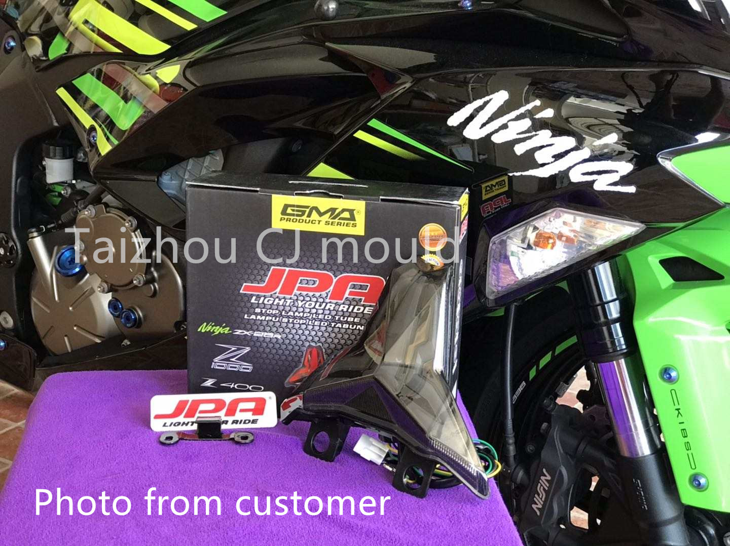 Feu Arrière LED Pour Kawasaki Ninja ZX-10R (2016-2024) - Clignotants Intégrés, étanche