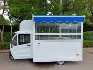 Электрический передвижной фудтрак-трицикл SANSHELL FS380: модный фургон для уличной еды, кофе и мороженого, для продажи напитков - Product Image 2