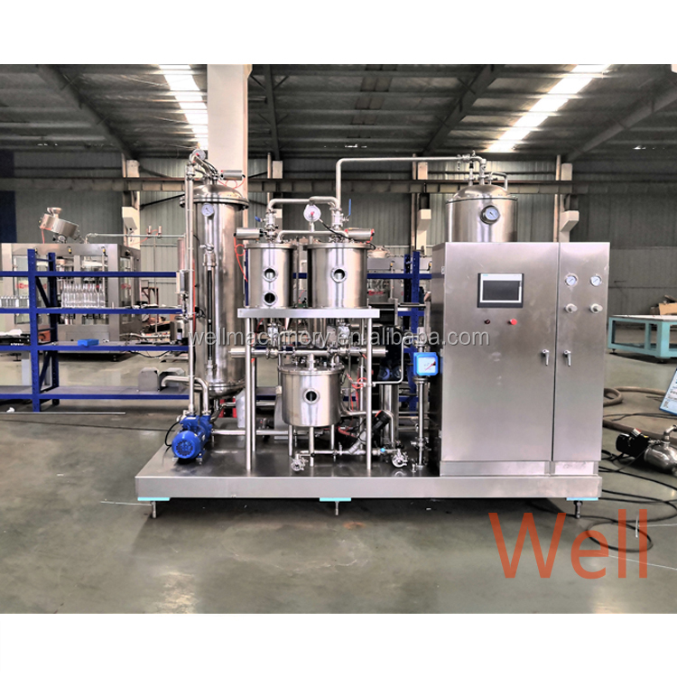 Небольшая машина для смешивания газированных безалкогольных напитков и разливочная машина