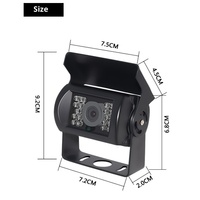Monitor de Visión Trasera de 7 Pulgadas y 1024*600 de Fábrica, Conector de Aviación, 2 Entradas de Video de 4 Pines, Grabador, Monitor para Automóvil, Camión, Autobús, Camioneta, 12-24V