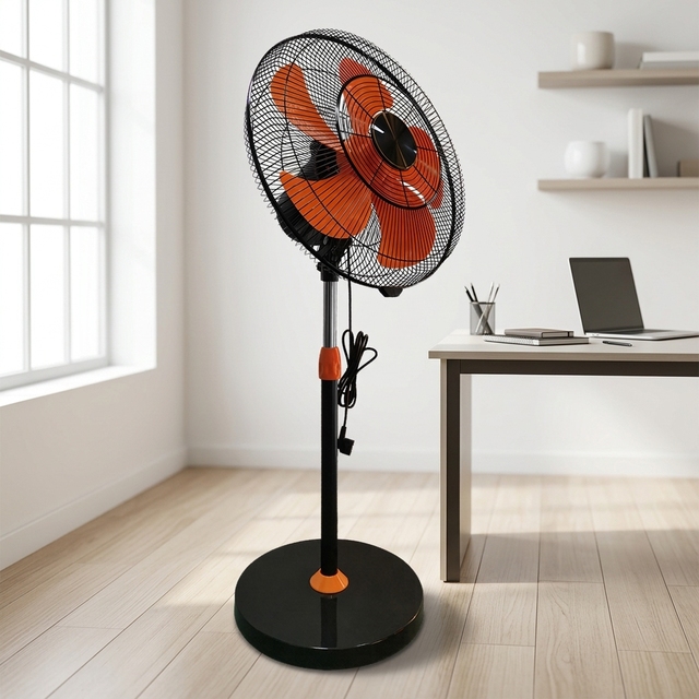 Best-Selling 18-Inch Commercial Air-Cooled Free Standing Warehouse Ventilation Fan 220V Plastic Motor Mounting Touch Control