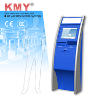 Kiosque d'auto-enregistrement à l'aéroport avec écran tactile capacitif, scanner de passeport, lecteur de codes-barres, imprimante de cartes d'embarquement, processeur Intel Core I3 1080p OEM