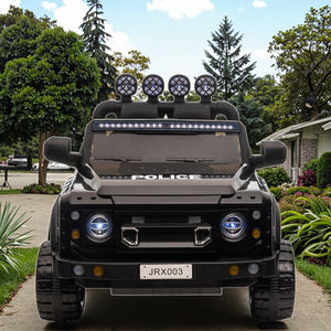 Açık 12V elektrikli altı tekerlekli binmek-çocuklar için müzik ile polis oyuncak araba 2-4 yıl akülü plastik malzeme - Product Image 5
